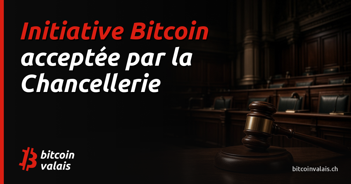 Acceptation de l’initiative Bitcoin par la Chancellerie fédérale