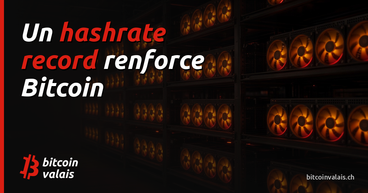 Bitcoin renforce sa sécurité avec un hashrate record