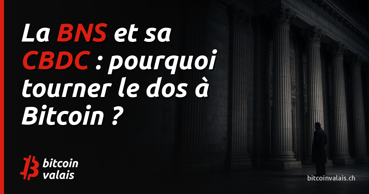 La BNS et sa CBDC : pourquoi tourner le dos à Bitcoin, l’or numérique ?