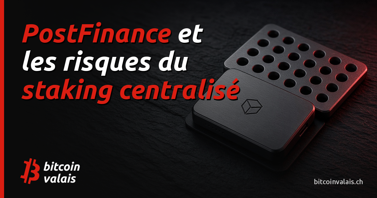 PostFinance et les risques du staking centralisé : ce qu’il faut savoir